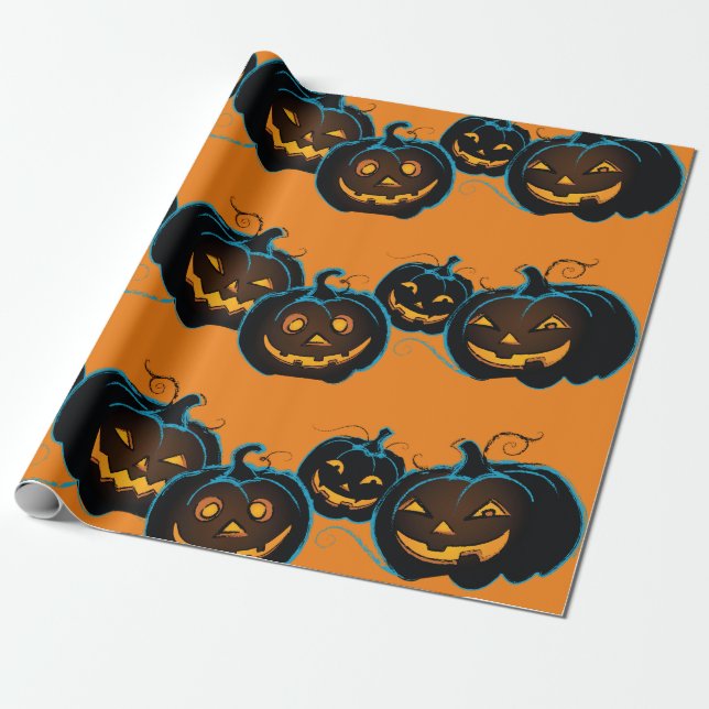 Cadeau Papier d'enveloppement d'Halloween (Déroulé)