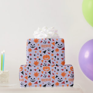 Cadeau Papier d'enveloppement d'Halloween : Citrouille, F