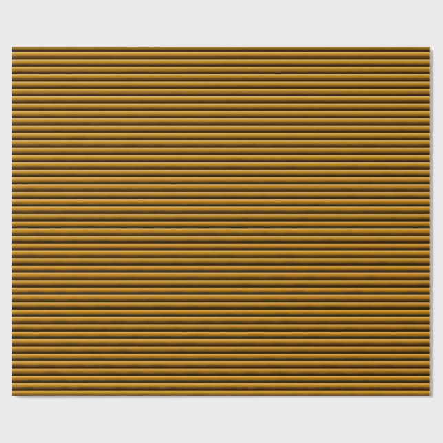 Cadeau Papier d'enveloppement d'ondulation or (Plat)