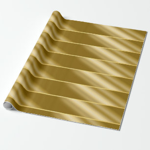 Cadeau Papier d'enveloppement d'or ondulé