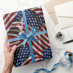 Cadeau Papier d'enveloppement du drapeau américain