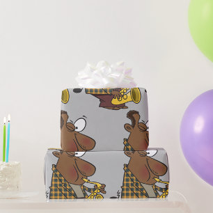 Cadeau Papier d'enveloppement du lecteur saxophone