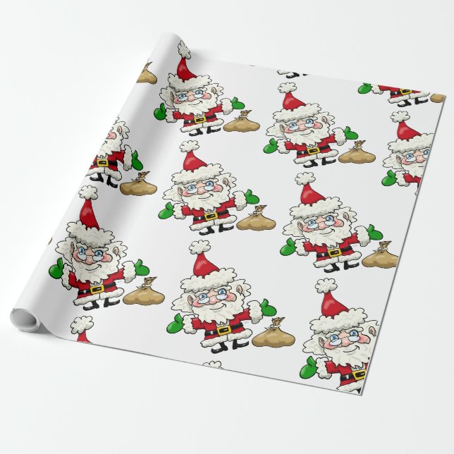 Cadeau Papier d'enveloppement du Père Noël (Déroulé)