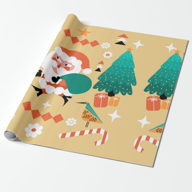 Cadeau Papier d'enveloppement du Père Noël (Déroulé)