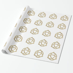 Cadeau Papier d'enveloppement du symbole de la Sainte Tri