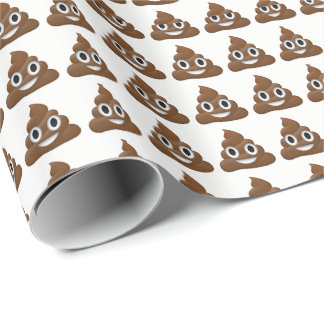 Cadeau Papier d'enveloppement Emoji Poop