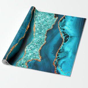 Cadeau Papier d'enveloppement en marbre de Parties scinti