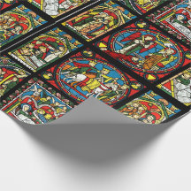 Papier d'enveloppement en verre coloré