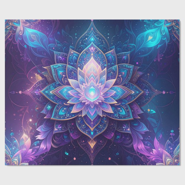 Cadeau Papier d'enveloppement Ethereal Lotus (Plat)