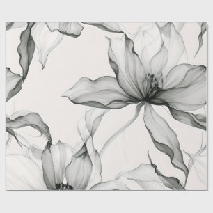 Cadeau Papier d'enveloppement floral éthérée