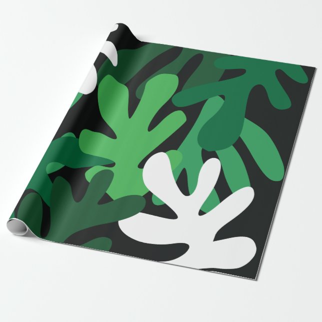 Cadeau Papier d'enveloppement Floral Matisse (Déroulé)