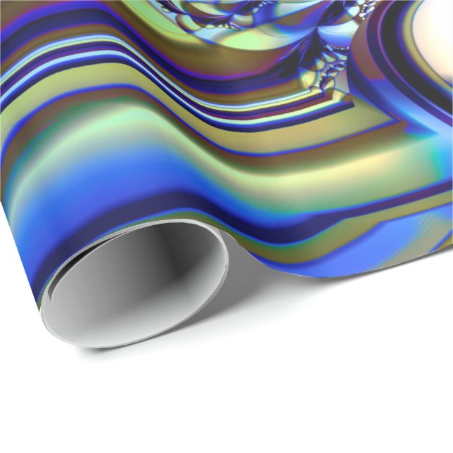 Cadeau Papier d'enveloppement Fractal Art 56 (Coin rond)