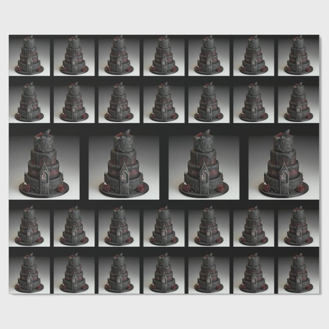 Cadeau Papier d'enveloppement gothique (Plat)