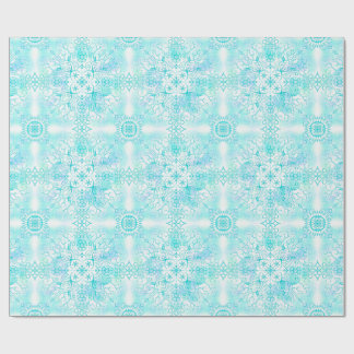 Cadeau Papier d'enveloppement hivernal Icy Trees
