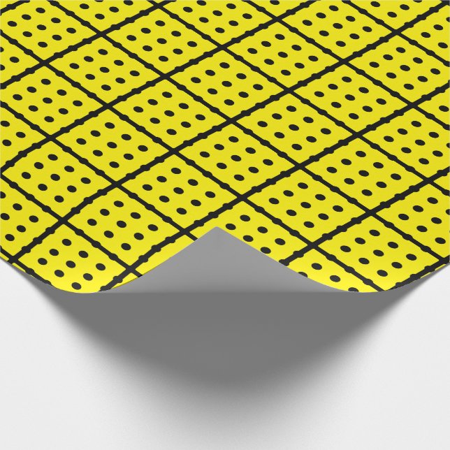 Cadeau Papier d'enveloppement jaune unique (Coin)