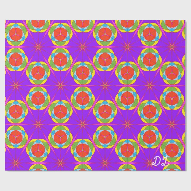 Cadeau Papier d'enveloppement liquide en marbre Abstrait  (Plat)