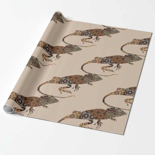 Cadeau Papier d'enveloppement Lizard (Déroulé)