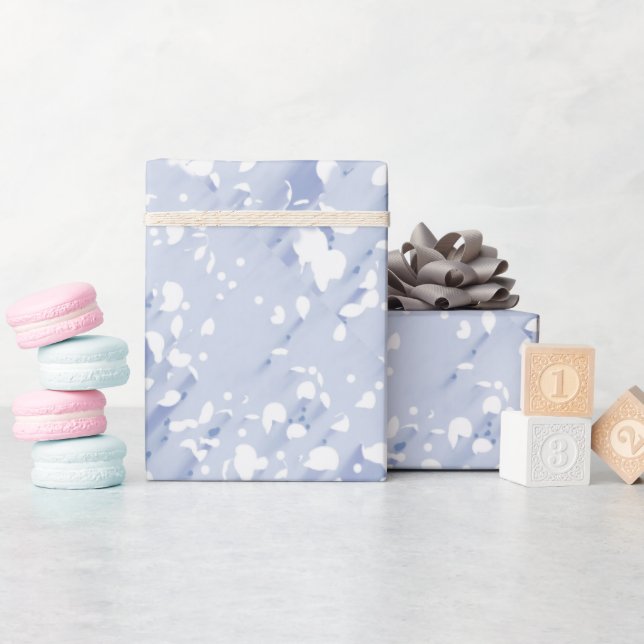 Cadeau Papier d'enveloppement Mariage de glace bleu (Baby Shower)