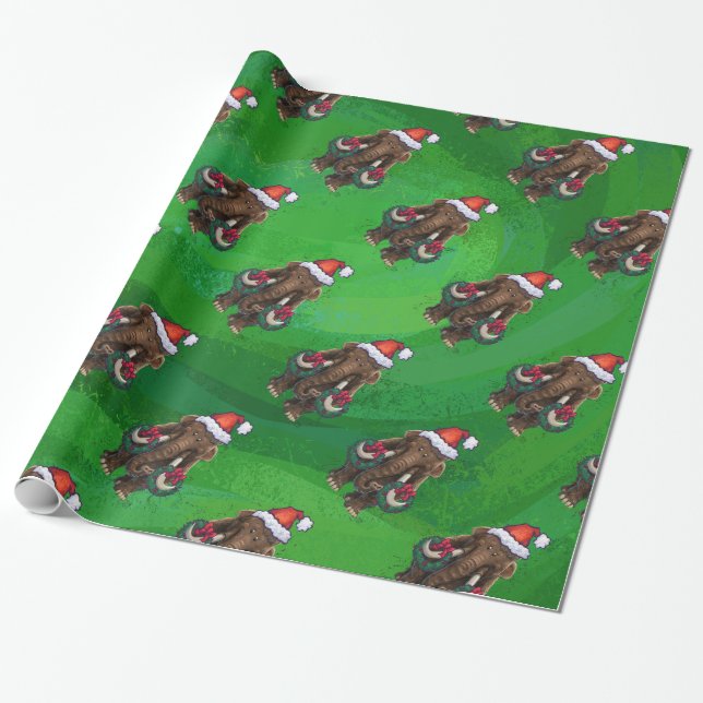 Cadeau Papier d'enveloppement Mastodon de Noël (Déroulé)