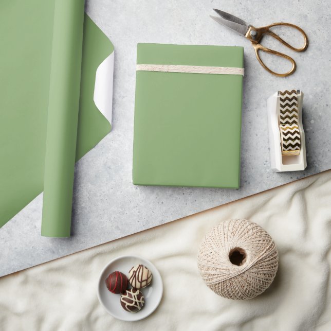 Cadeau Papier d'enveloppement mat Asperges foncées (Artisanat)