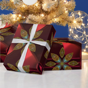 Cadeau Papier d'enveloppement moderne unique Festive Chic