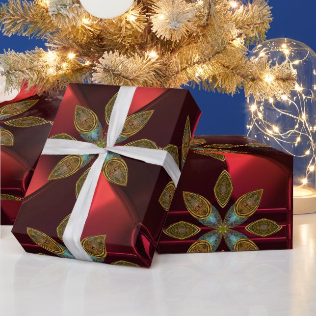 Cadeau Papier d'enveloppement moderne unique Festive Chic (Vacances)