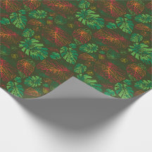 Papier d'enveloppement Monstera Joyeux Tiré À La M