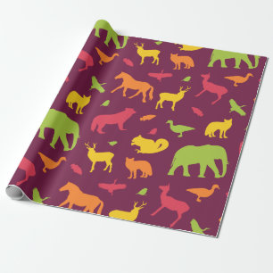 Cadeau Papier d'enveloppement Motif animal