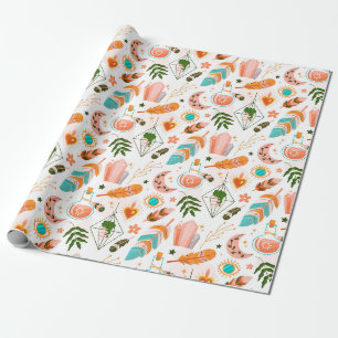 Cadeau Papier d'enveloppement Motif Boho