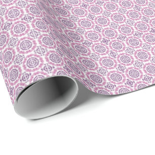 Cadeau Papier d'enveloppement Motif éléphant violet
