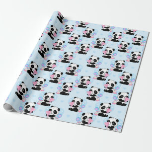Cadeau Papier d'enveloppement Motif Panda