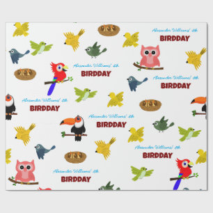 Cadeau Papier d'enveloppement Motif pour l'anniversaire d