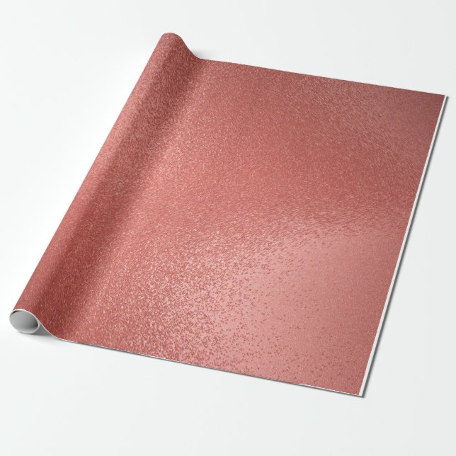 Cadeau Papier d'enveloppement or Rose brillant (Déroulé)