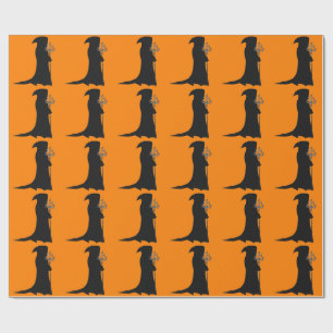 Cadeau Papier d'enveloppement orange de faucheuse