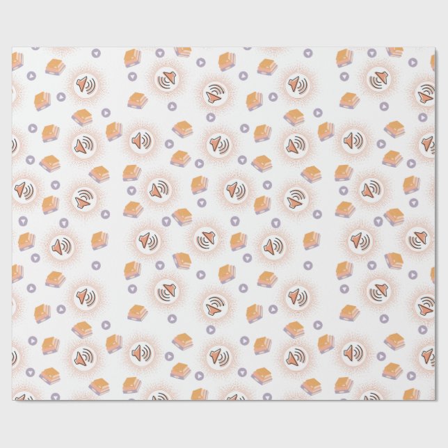 Cadeau Papier d'enveloppement Orange-Vous À L'Écoute (Plat)