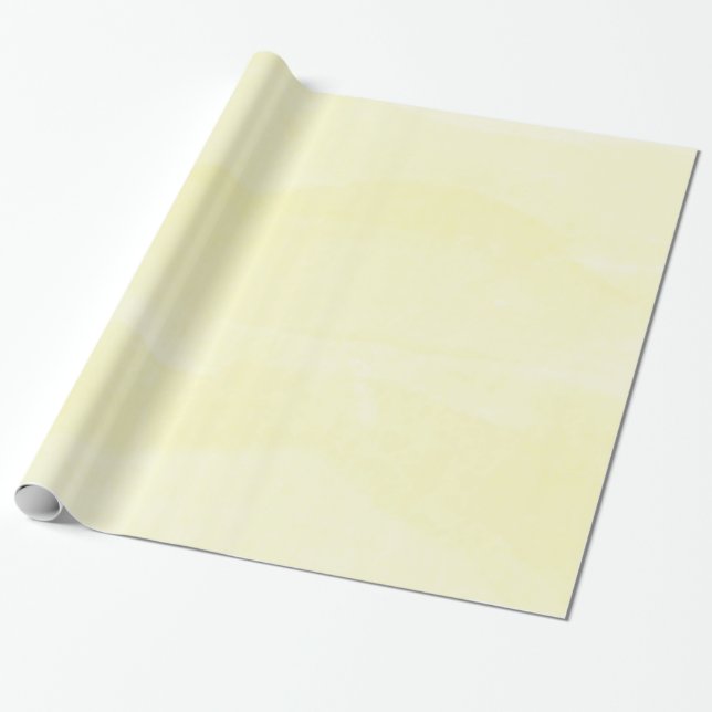 Cadeau Papier d'enveloppement pastel jaune (Déroulé)