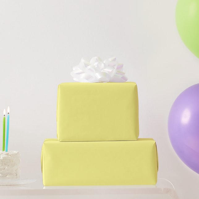 Cadeau Papier d'enveloppement Pastel Jaune (Cadeaux de fête)