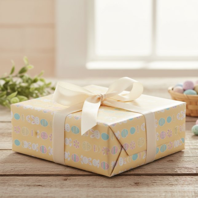 Cadeau Papier d'enveloppement Pastel Pâques (Pastel Easter Parade Wrapping Paper)