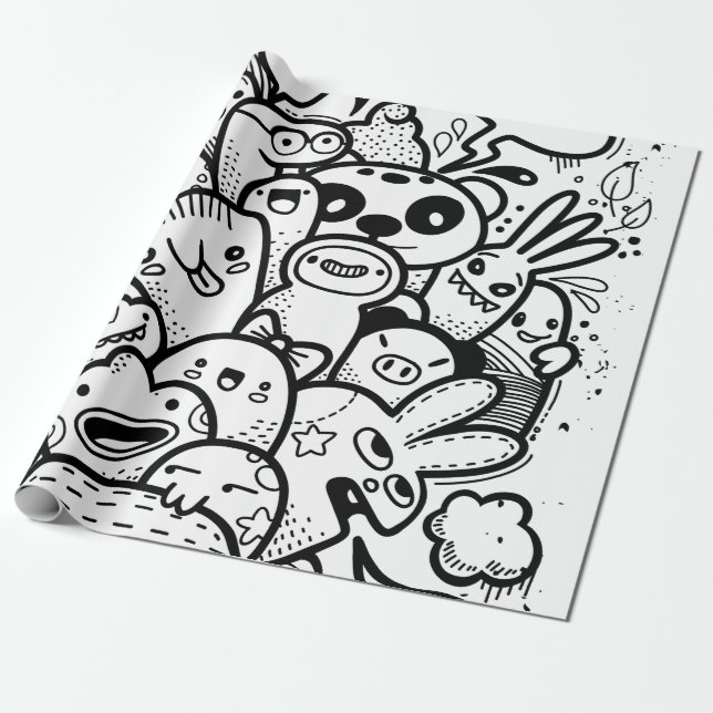 Cadeau Papier d'enveloppement PERSONNALISABLE (Déroulé)