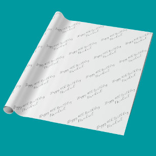 Cadeau Papier d'enveloppement personnalisé 40e anniversai