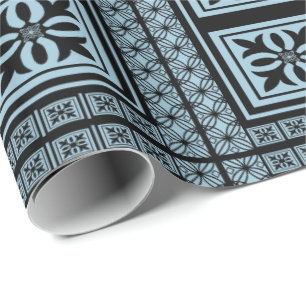 Cadeau Papier d'enveloppement personnalisé à motif floral