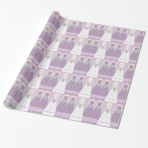 Cadeau Papier d'enveloppement personnalisé de Fêtes des m