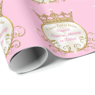 Cadeau Papier d'enveloppement personnalisé de princesse 
