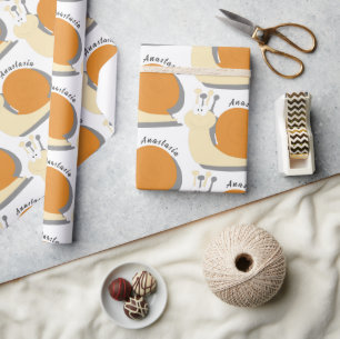 Cadeau Papier d'enveloppement personnalisé mou Cartoon Sn