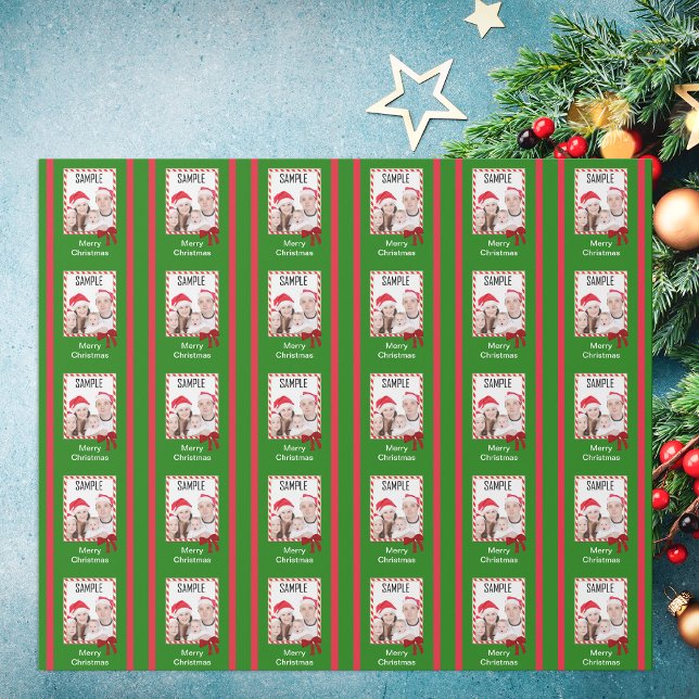 Cadeau Papier d'enveloppement photo de Noël (Créateur téléchargé)