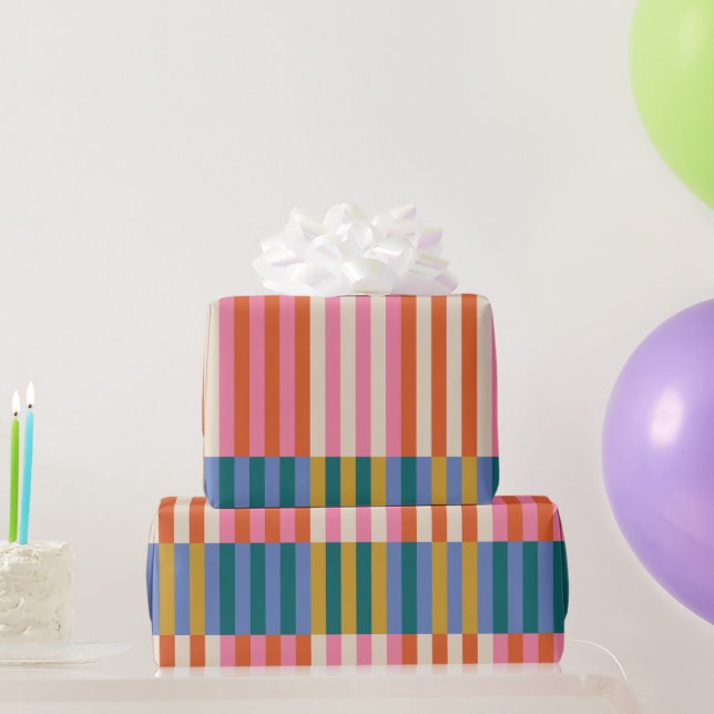 Cadeau Papier d'enveloppement plat Festive moderne (Cadeaux de fête)