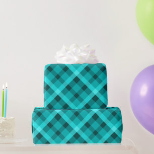 Cadeau Papier d'enveloppement plat turquoise cool