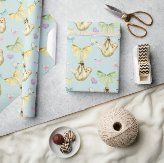 Cadeau Papier d'enveloppement pour bébé,