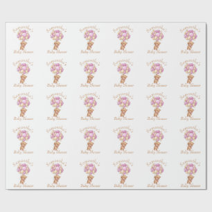 Cadeau Papier d'enveloppement pour bébé à ballons en pelu
