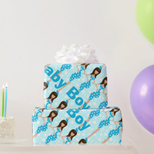 Cadeau Papier d'enveloppement pour bébé personnalisé